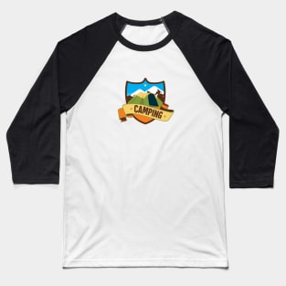 Camping Outdoor Adventure Baseball T-Shirt